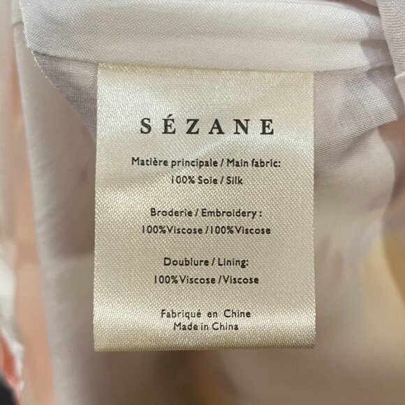 New Sézane 100% Silk Faustine Floral Mini Dress 40, 8 - Picture 8 of 8